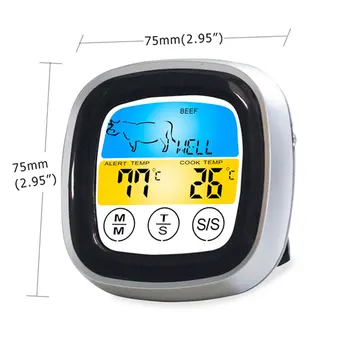 1 BUC Timer Bucătărie, Grătar Carne ThermoPro Termometru Digital pentru Cuptor Digital Display Lcd Sonda Termometru Alimentar