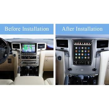 Chogath 10.4 inch auto multimedia player android 7.1 mașină de navigare gps 2+32G Tesla ecran pentru Lexus LX570 2008-