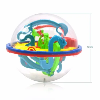 100 Pas puzzle 3D Ball Magic Intelectul Mingea Labirint Sfera Globului Jucării Provocatoare Bariere Joc Brain Tester de Formare Echilibru