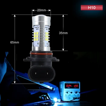 LED can Bus H10 9145 9140 + decodor Nici o eroare Intermitent Cu Mașina de Ceață Lumina de Rulare pentru Toyota @12V