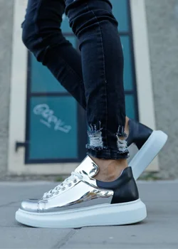 Chekich de Aur de Argint de Barbati Adidasi Barbati Pantofi Casual de Toamna Confortabil Respirabil 2020 Tendință de Design de Moda de Iarna de dimensiuni Mari