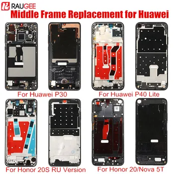 Mijlocul Cadru Doar Display LCD Bezel Înlocuitor pentru Huawei P30 P40 Lite Nova 5T Onoarea 20 20 S Piese de Locuințe de Mijloc Placă de Acoperire