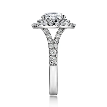 OEVAS Spumant de 2 Carate Oval Ridicat de Carbon Diamant Inele de Nunta Set Top de Calitate Argint 925 Bijuterii Fine en-Gros