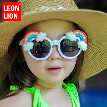 LeonLion 2021 Drăguț Retro Ochelari De Soare Copii Rotund De Flori Ochelari Fete/Baieti De Lux Ochelari Copii Gafas De Sol Hombre