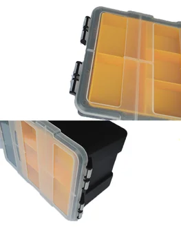 Profesia ABS Plastic Capac Transparent Tool Box rezistent la apa Rezistent la Uzura Metal Cutie de Depozitare Modular Piese Cutie Șurub
