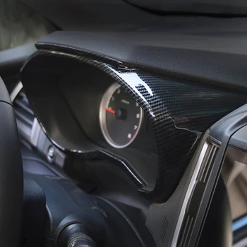 Masina Tabloului de Bord Rama Capacului Ornamental ABS fibra de Carbon Autocolant Pentru Subaru Forester SK 2018 2019 Mat Decor