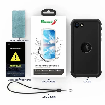 Pentru iPhone SE 2020 rezistent la apa IP68 Subacvatica 3m Viața rezistent la Apa rezistent la Socuri Greu Impermeabil Caz Pentru iphone 7/8 4.7 inch TPU+PC