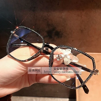 Protecția ochilor Bluelight Ochelari Femei de Lux stras ochelari de vedere optic ochelari de citit Clar ochelari de Soare