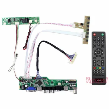 Yqwsyxl Kit de lucru pentru M270HW02 M236HGE LM230WF5 LM215WF3 M215HGE M215HW01 T215HVN01 TV+HDMI+VGA+USB LCD ecran cu LED-uri de Control de Bord