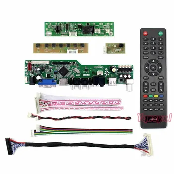 Yqwsyxl Kit de lucru pentru M270HW02 M236HGE LM230WF5 LM215WF3 M215HGE M215HW01 T215HVN01 TV+HDMI+VGA+USB LCD ecran cu LED-uri de Control de Bord