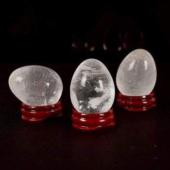 Piatră prețioasă de ou 1 buc 45*35 mm Cristal Natural de ou Bile de Cristal de Vindecare Chakra Reiki Bile pentru decor