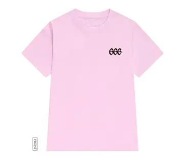 666 Imprimare tricou Femei din Bumbac Casual Amuzant tricou Pentru Doamna Yong Fata Top Tee Hipster Picătură Navă S-372