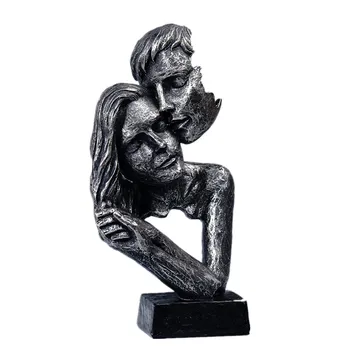 Sculptura modernă de artă abstracte decorative sculptura statuie pentru casa de Rășină de Familie dragoste cuplu cadou suvenir corp sculptura cap