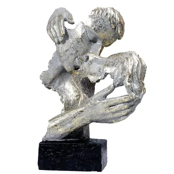 Sculptura modernă de artă abstracte decorative sculptura statuie pentru casa de Rășină de Familie dragoste cuplu cadou suvenir corp sculptura cap