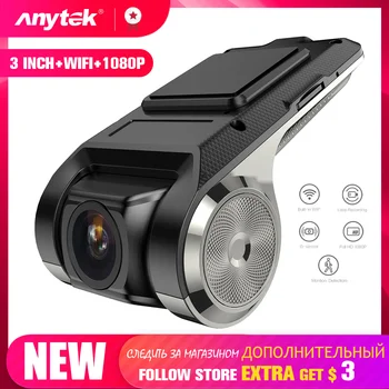 Anytek Masina Dash Cam Wifi 1080P 150 ° Dash Camera USB DVR ADAS Dashcam android DVR recorder Auto Versiunea de Noapte