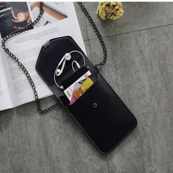 Touch Screen Telefon Mobil Caz Pungă Transparentă Lanț Mobil Portofel Geanta de Umar de Telefon Mobil Sac pentru iPhone 12 11 XR Samsung Saci