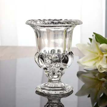 Moda Cristal Decor Vaza Transparenta Hidroponice Flori Uscate Decor Îngroșarea Pahar Casa De Meserii Cadou