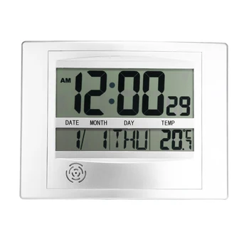 Temperatura digitale Ceas de Perete Digital Display LCD de Perete Ceas cu Alarmă Funcție de Calendar 12/24 de ore de Afișare pentru Biroul de Acasă Decor