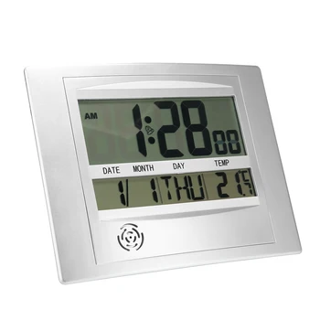 Temperatura digitale Ceas de Perete Digital Display LCD de Perete Ceas cu Alarmă Funcție de Calendar 12/24 de ore de Afișare pentru Biroul de Acasă Decor
