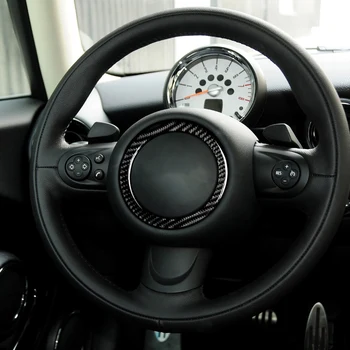 Fibra de Carbon Volan Autocolant Decal anti-zero Mașină de decor Interior, Accesorii pentru Mini Cooper JCW R55 R56 R60 R61