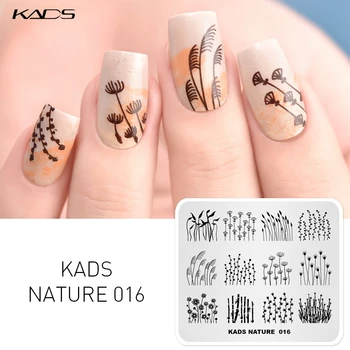 KADS Nail Art Model Foarte Recomandat 6 Modele de Flori de Plante Model Imagine Șablon Unghiilor Stamping Placa de Unghii de Arta Șabloane