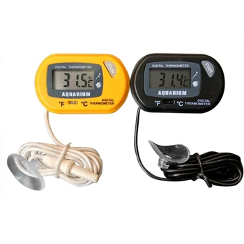 Acvariu Termometru cu Ecran LCD Senzor de Acvariu de control al Temperaturii Rezervor de Pește, reptilă ventuza Tip Scufundări animale de Companie Cutie