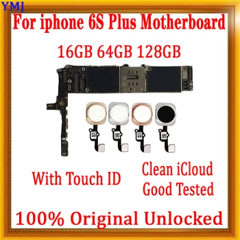 Original deblocat pentru iphone 6s plus Placa de baza fara Touch ID/Cu Touch ID,pentru iphone 6s Plus Logica bord 16gb /64gb /128gb