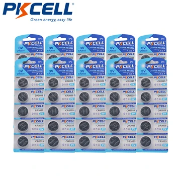 50PCS PKCELL noua baterie cr2025 CR2025 , DL2025, ECR2025 3v butonul de celule monedă baterii pentru ceas calculator cr 2025 brand original