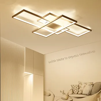 New Sosire Negru/Alb LED pentru Tavan Candelabru Pentru Studiu Living Dormitor Aluminiu cu Led-uri Moderne Plafon Candelabru