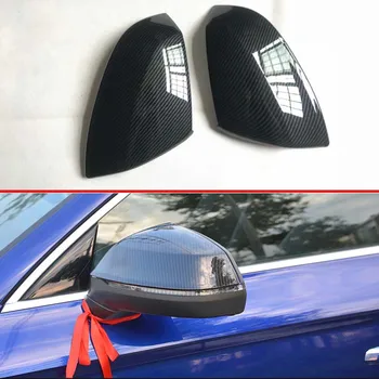 Pentru Audi Q5 FY 2018 2019 Decora Accesorii din Fibra de Carbon Stil Ușă Oglindă Laterală Capac Ornamental din Spate a Vizualiza Capac de Acoperire Laminat