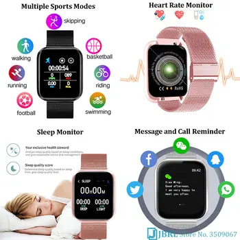 Noua Piata Smartwatch Femei Bărbați Ceas Inteligent Complet Tactil Bluetooth Ceas Inteligent Tracker de Fitness Pentru Android IOS Sport-Ceas Inteligent