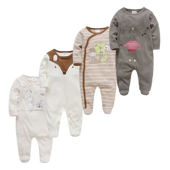 2020 Copil Nou-născut Băieți Salopetă Pijamale pentru Sugari Fete pentru Copii Haine cu Maneca Lunga, pijamale Copilul Salopete Baby Boy salopeta