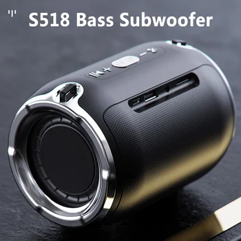 S518 Super Bass Speaker Bluetooth 6D Surround Wireless Portabil Coloana Pentru Comuter Difuzoare Muzica de Centru Subwoofer caixa de som