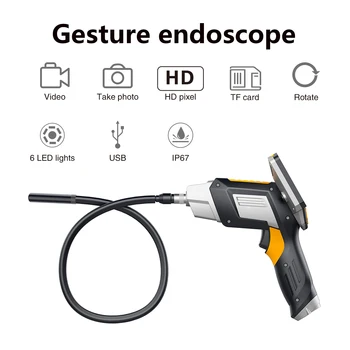 Digital Industriale Endoscop 4.3 Inch LCD Borescope Videoscope cu Senzor CMOS Semi-Rigide de Inspecție Camera Handheld Endoscop