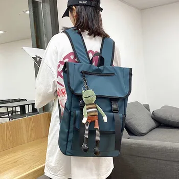 HOCODO Rucsac-Sac de Culoare Pură Impermeabil Packbag Pentru Femei Laptop Nou Nailon Femei Rucsac de Înaltă Calitate de Student Bookbag 2020