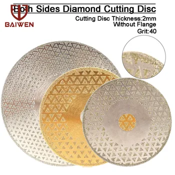 115mm 125mm 230mm Galvanizare Diamant Tăiere Disc de Slefuire Roata de Ambele părți Acoperite de Ferăstrău Pentru Tăierea Placi de Granit Ceramic