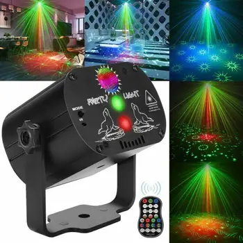 60 de Modele Disco RGB LED Lumina Disco Stroboscop Laser Lampa de Proiecție Iluminat Scena Show Pentru Petrecere Acasă KTV DJ Dans de Anul Nou