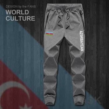 Azerbaidjan azerbaidjan AZE mens pantaloni joggers salopeta pantaloni de trening urmări sudoare de fitness fleece tactice casual națiunii NOU