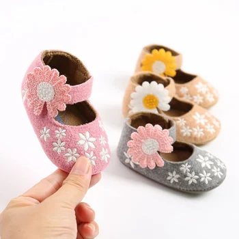 Pantofi Pentru Copii Dulce Floare Fetita Casual Moale Cu Talpi Copilul Frist Pantofi De Mers Pe Jos