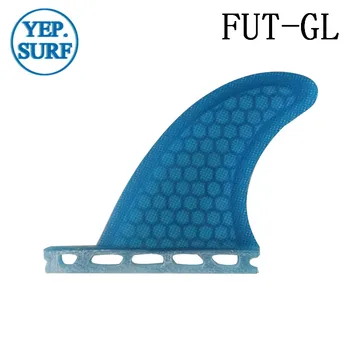 Viitorul GL Albastru placă de surf fin quad fin set de fibra de sticla de tip fagure fin de portocale