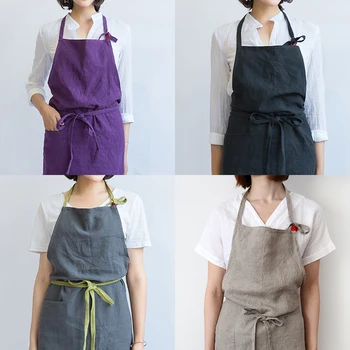 100cm dimensiuni mari Japonia stil 98% tesatura lenjerie fără mâneci șorțuri adulți șorț de bucătărie panificatie haine de lucru de pictura sorturi barbati