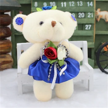 Minunat Mini Urs de Pluș Moi Telefon Farmec Umplute Jucărie Mică de Promovare Opp Bumbac Urs Papusa Pentru 12cm Pentru Cadou de Crăciun