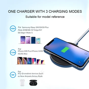 Olaf Wireless Adaptor de Încărcare Pentru iphone 11 Pro 8 10W Rapid Încărcător Wireless de Încărcare Pentru Samsung S10 S9 Plus Încărcător Qi inducție