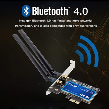 FV-HB1200 Desktop MacOS Hackintosh Dual band 1200Mbps Bluetooth 4.0 PCI-E Wireless Adaptor Wi-Fi 802.11 ac BCM94360CS2 placa Wifi