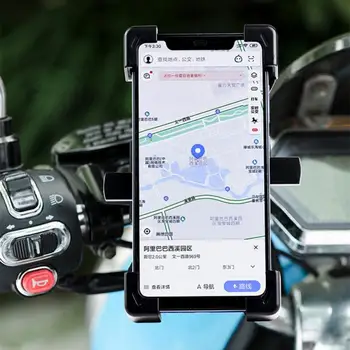 360 ° Rotație Biciclete Suport de Telefon Universal Durabil de absorbție a șocurilor Motocicleta GPS Mount Bracket