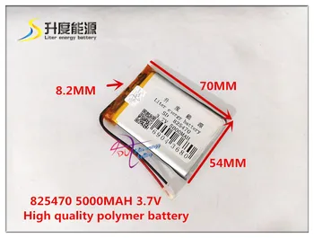 3.7 V 5000mAH 825470 Polimer litiu-ion / Li-ion baterie pentru tableta pc POWER BANK GPS, E-BOOK DVD mp3