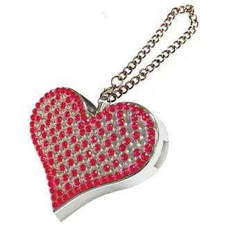 Frumos în formă de inimă cu diamant fermoar alarmă personală anti-hoț lup anti-jaf defensivă auto-apărare alarma de securitate vânzare