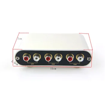 Despre 3 Input-Output 1 / 1 Intrare 3 Iesire RCA Audio Semnal de Intrare Selector de Comutare la Distanță Pentru Amplificator cu Control de la Distanță D1-003