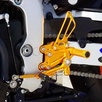 GT Motor Complet CNC Aluminiu Motocicleta Reglabil Rearsets Spate Seturi de Picioare Pentru YAMAHA YZF-R1 2009-
