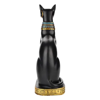Pisica Egiptean Epocă Rășină Meserii Exotice Zeita Bastet Încarnare Cat Dumnezeu Epocă Pisica Egiptean Feng Shui Rasina De Artizanat Figurina